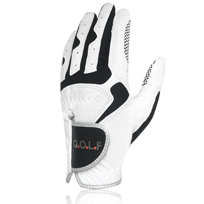 1pc Golf Gloves for Men Women Left Right Hand Brand New Fabric Lycra Sports Gloves Pair Golfer Gift Blue White