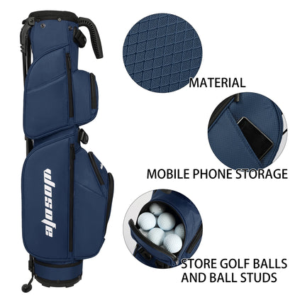 3-Way Dividers, Fits 5-9 Clubs - Small Sunday Lightweight Golf Stand Bag - for Men & Women, Par 3, Driving Range & Executive