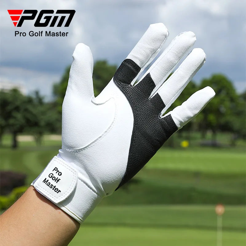 PGM Golf Gloves Men's Corrective Upshaft Posture Sheepskin Anti slip Breathable Single Left Hand Golf Glove
