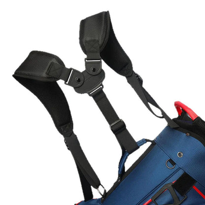 Double Shoulder Golf Bag Strap Adjustable Breathable Padded Universal Carry Harness for Course Range and Trips