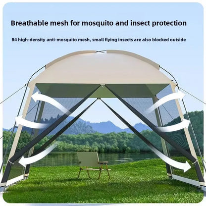 Large Outdoor Tent Canopy Sunshade Screen Gazebo Portable Mosquito Proof Camping Shelter