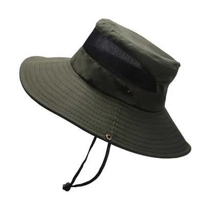Xinbaoguan 100% Polyester 9201 New Summer Breathable Fisherman Hat Outdoor Mountaineering Hat Big Eaf Sunshade Hat Benni Hat