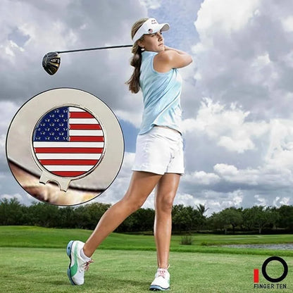 Golf Cap Clip Golf Mark 25mm Coin Golf Metal Ball Position Mark Golf Magnetic Cap Clip JQ985212