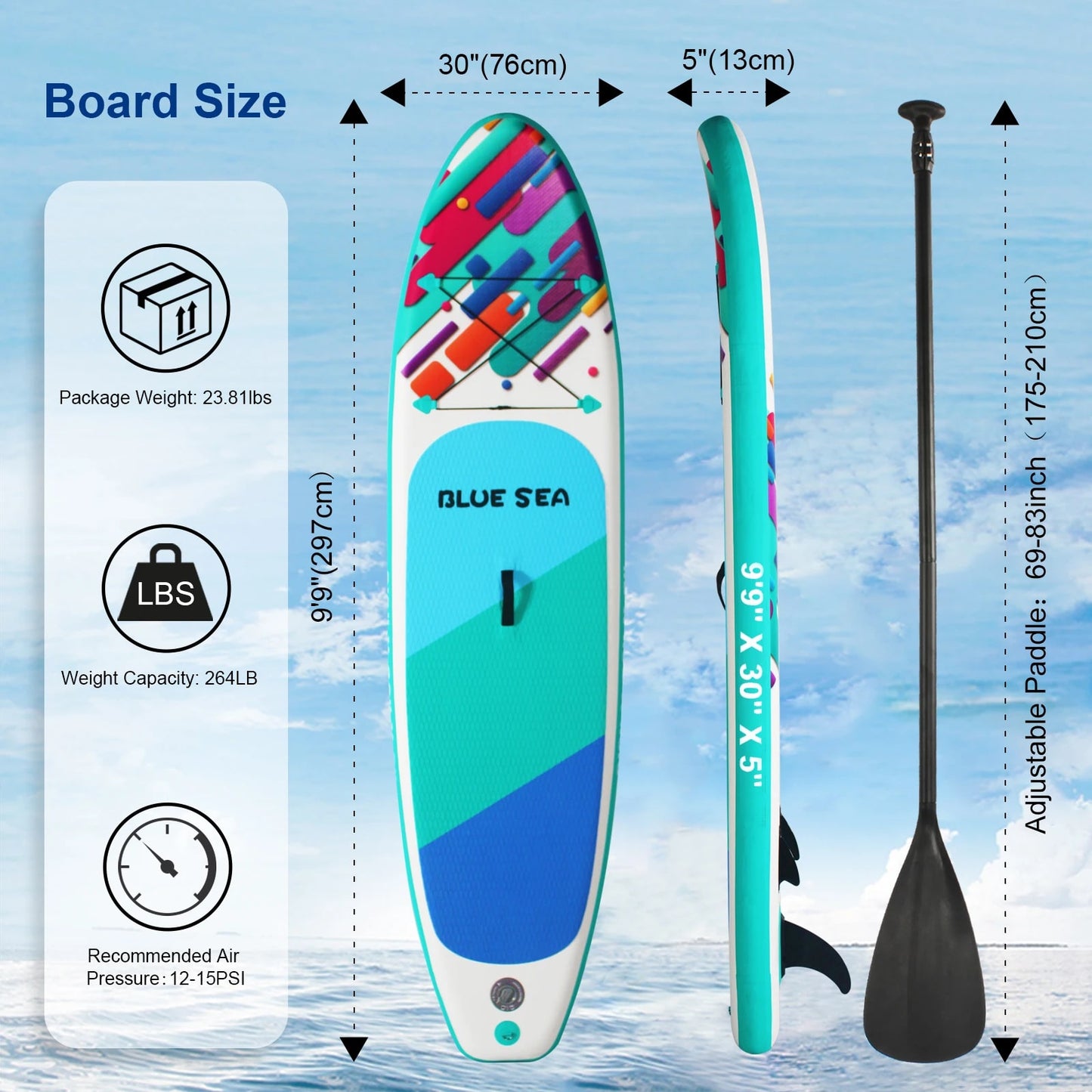 Inflatable Stand Up Paddle Board (SUP) | Versatile Yoga Paddle Board | Premium Accessories Included | For All Adult Skill Levels