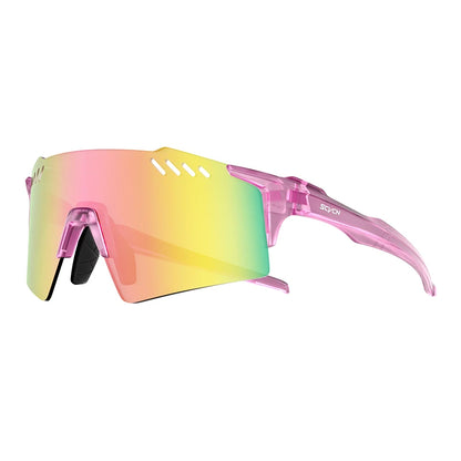 SCVCN Red Photochromic Sunglasses Cycling Glasses Sports for Men Mountain Bike Road Bicycle Eyewear Fashion Goggles MTB UV400