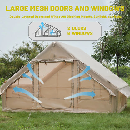 1-2 People Tent Triangle Inflatable Camping Tent | Quick Setup | 4-Season Waterproof Windproof Outdoor Tent | Portable House Hiking & Fishing Special