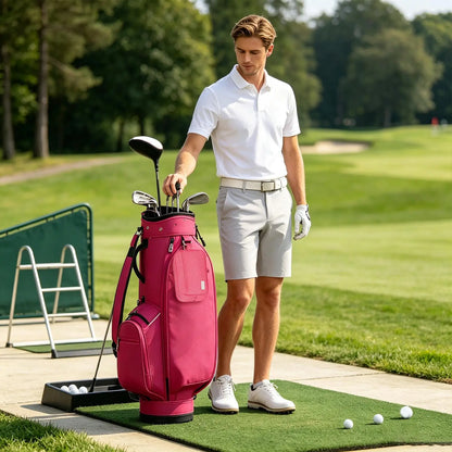 Golf Handbag Portable Ergonomic Zipper Storage Pouch Cell Phone Purse For Work Office Business Commuting Traveling Outdoor