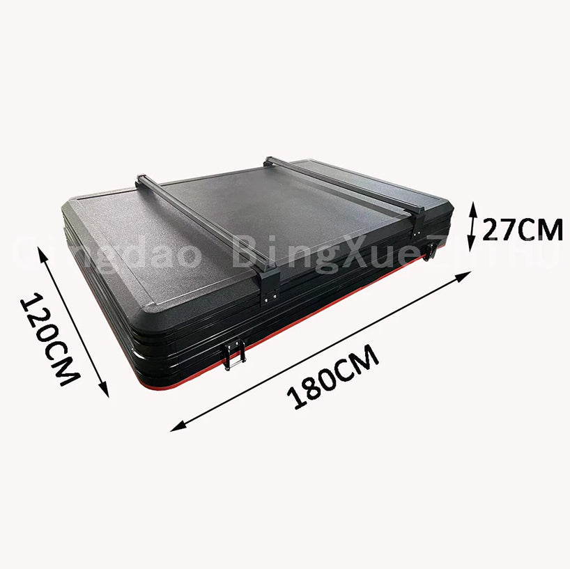 3-4 PERSON TENT Aluminum Hard Shell Roof Tent | Outdoor Camping & Pickup Truck Flip-Top Roof Tent