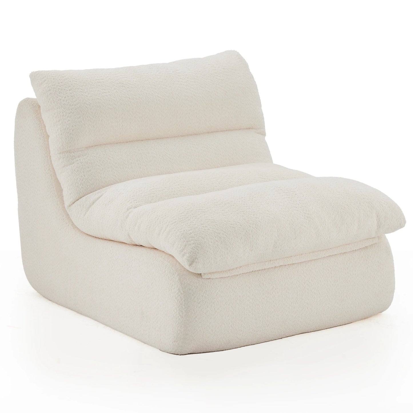 Chenille Sofa, Modern Fabric Couch with High-Elastic Memory Foam, No Assembly, Soft & Skin-Friendly, for Living Room, Apartment