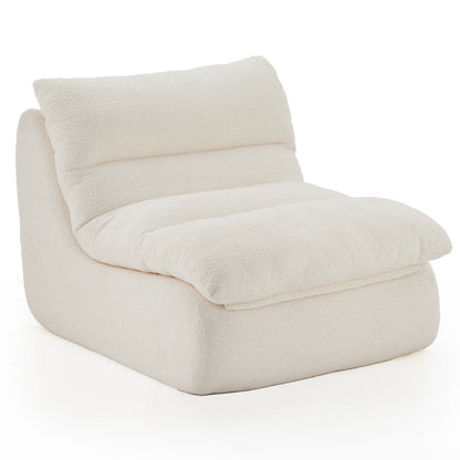 Chenille Sofa, Modern Fabric Couch with High-Elastic Memory Foam, No Assembly, Soft & Skin-Friendly, for Living Room, Apartment