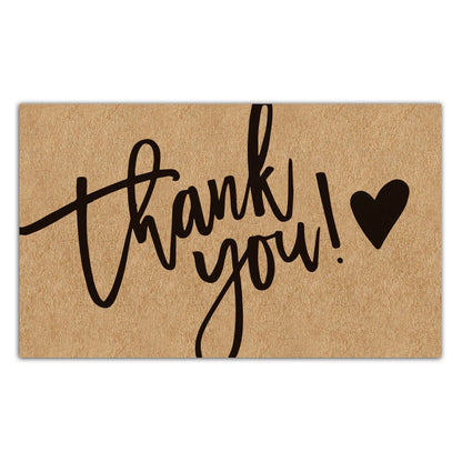30pcs Natural Kraft Paper Thank You Card Enterprise Store Business Thank You Order Card Wholesale Custom Gift Decoration Card