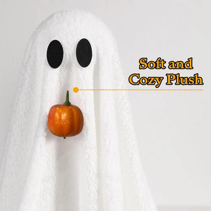 Halloween Light-Up Ghost Decoration | Spooky LED Ghosts with Pumpkin | Holiday Horror Decor Props