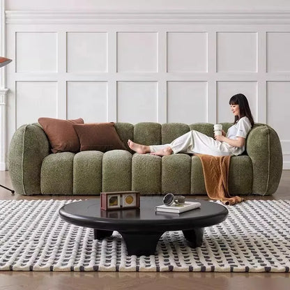 Pumpkin sofa Hotel & Beauty Salon Rest Area Sofa Compressed Pumpkin Fabric Set Full Sponge Cross-Border Vacuum Compressed Box