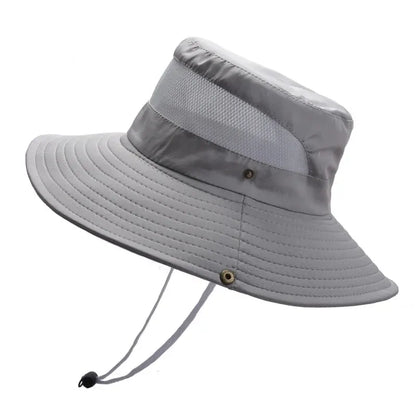 Xinbaoguan 100% Polyester 9201 New Summer Breathable Fisherman Hat Outdoor Mountaineering Hat Big Eaf Sunshade Hat Benni Hat