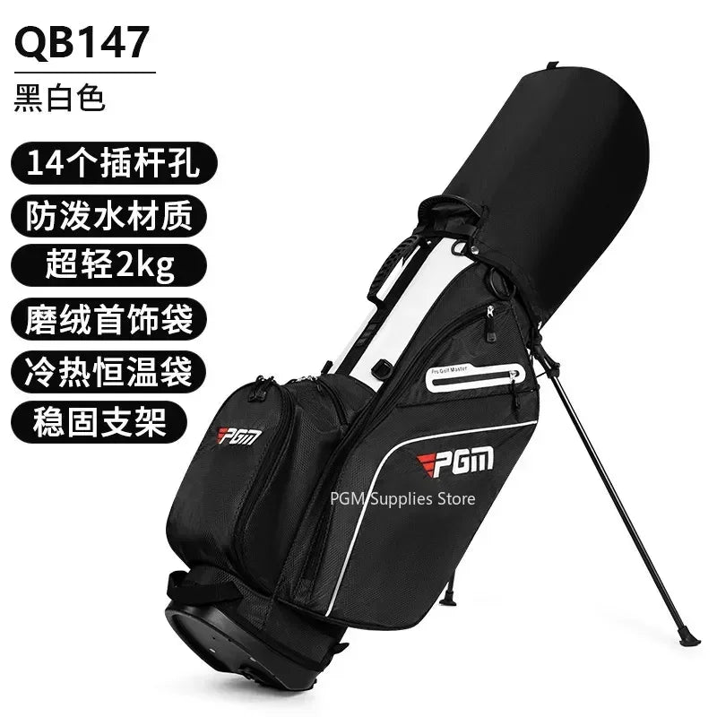BestHot PGM Men Women 14 Insertion Lightweight Portable Shoulder Strap Bracket Bag Bracket Golf Bags