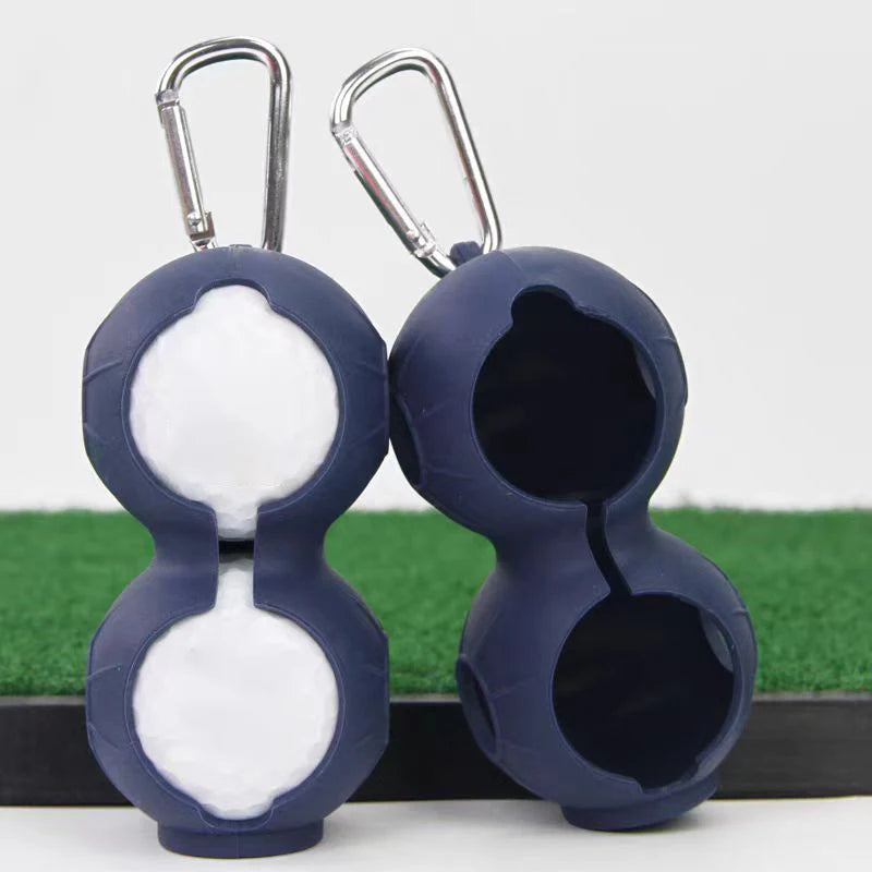 Golf accessories protective cover golf supplies with buckle silicone ball cover golf training equipment bag ball holder