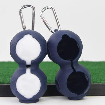 Golf accessories protective cover golf supplies with buckle silicone ball cover golf training equipment bag ball holder
