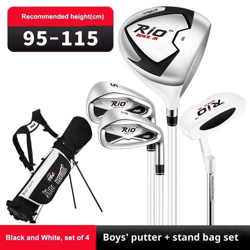 PGM Children's Golf Club Junior Boys Beginner Set Girls' Ball Bag Set Youth Graphite Shaft JRTG017