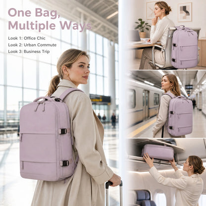 Concise USB Charging Laptop Backpack Women Bag High Quality Nylon Business Computer Backpack Women Outdoor Travel Backpack Women