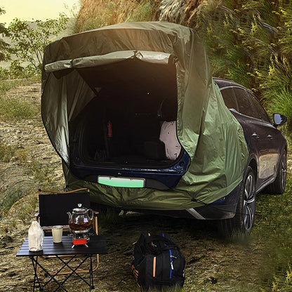 1-2 People Tent Outdoor Car Rear Tent | Camping Picnic Car Rear Tent | Canopy-Equipped Car Rear Extension Tent | Sunshade & Rainproof Car Rear Tent