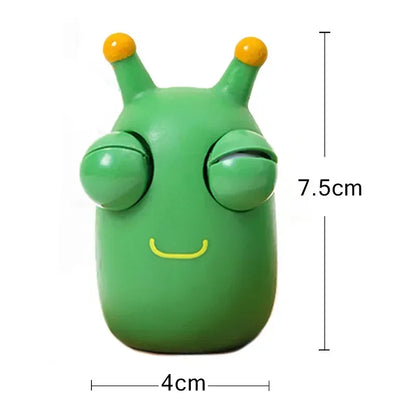 Funny Eyeball Burst Squeeze Toy | Green Eye Caterpillar Pinch Toy | Adult & Kids Stress Relief | Fidget Toy | Creative Decompression