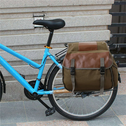 Motorbike Large Capacity Saddle Bag Motorcycle Riding Travel Canvas Waterproof Panniers Box Side Tools Bag Pouch