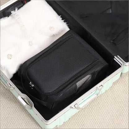 Portable Golf Shoe Bag Oxford Cloth Shoe Carrier Bags Breathable Lightweight Golf Handbag Dustproof Football Tennis Shoe Bag