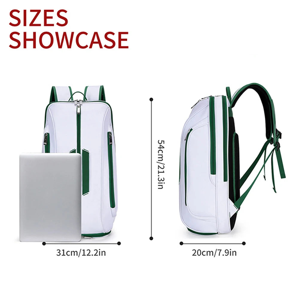 1PCS Tennis Backpack Tennis Bag for Women Men - Tennis Bag Holds 2 Rackets, Badminton Squash, Pickleball Paddles Balls