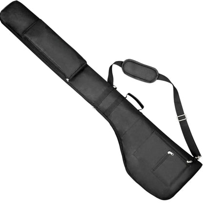 Waterproof Golf Sunday Bag Nylon Foldable Carry Travel Case with Adjustable Strap, Holds 8-10 Clubs, 3 Pockets, Padded Shoulder