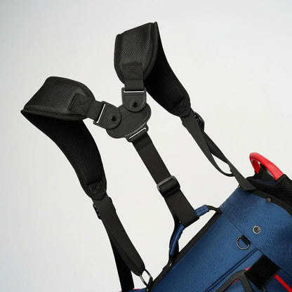 Double Shoulder Golf Bag Strap Adjustable Breathable Padded Universal Carry Harness for Course Range and Trips