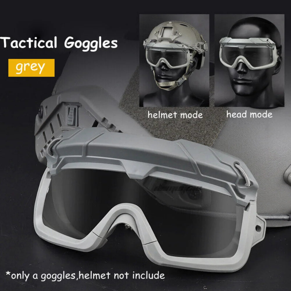 Tactical Goggles Gear Riding Windproof Eyewear Glasses Shooting Protection Tactical Goggles UV Protection Sport Glasses