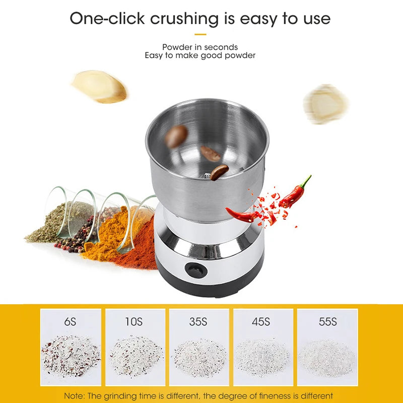 Mini Electric Grinder 4 Blades Household 300ml Ultrafine Baby Food Pulverizer Coffee Grinder Spice Pepper Grinder Grain Mill