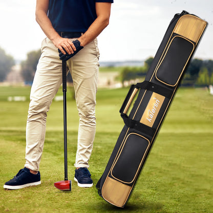 Golf Club Bag - 2-bar Lightweight Crossbody Bag, Durable Pu Material, Unisex Sports Bag (5 Colors)