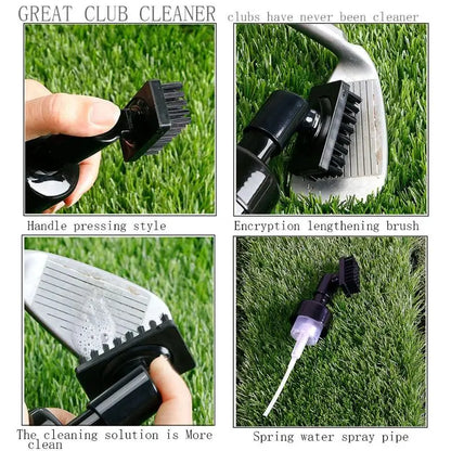 Golf Club Cleaning Brush Tool with Leakproof Squeeze Reservoir Tube Lightweight for Golf Enthusiasts Gifts