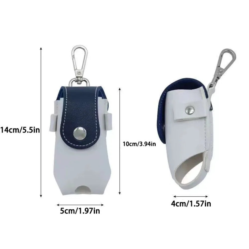 Portable Mini Golf Ball Protection Bag Outdoor Sports Dopamine Color Series with Keychain Can Hanging Small Waist Golf Bags