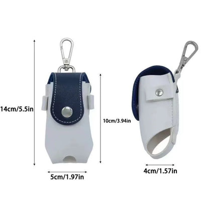 Portable Mini Golf Ball Protection Bag Outdoor Sports Dopamine Color Series with Keychain Can Hanging Small Waist Golf Bags