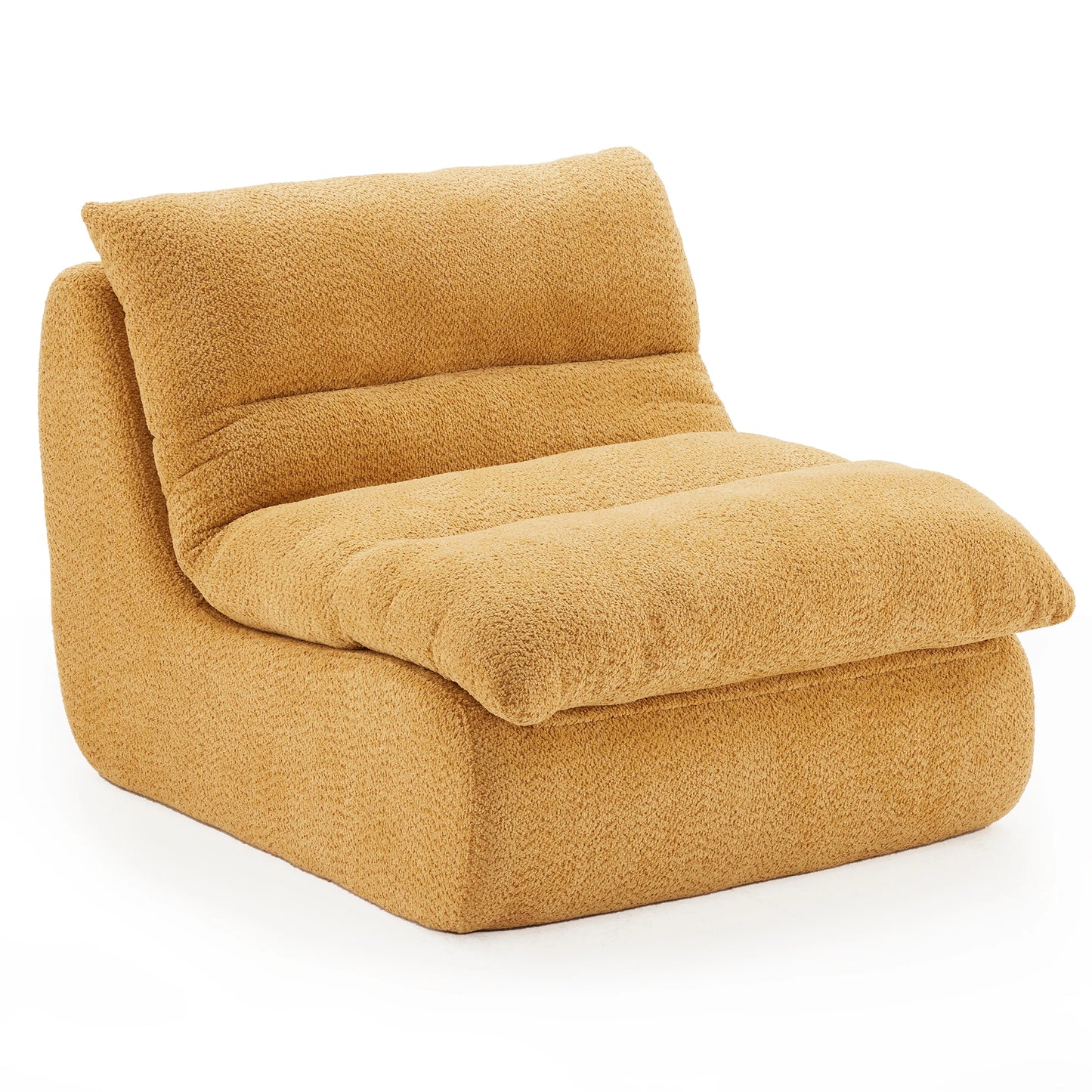 Chenille Sofa, Modern Fabric Couch with High-Elastic Memory Foam, No Assembly, Soft & Skin-Friendly, for Living Room, Apartment