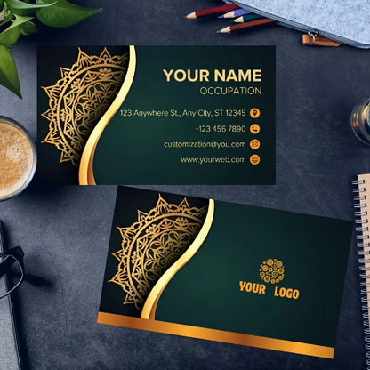 100/200/500/1000pcs Customized business ID cards, thank-you cards, personalized logos for small businesses, wedding