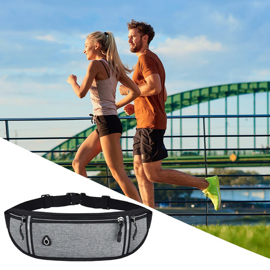 Running Belt Phone Holder Belt Waist Bag Waist Pack for Running Walking Cycling Camping Gym