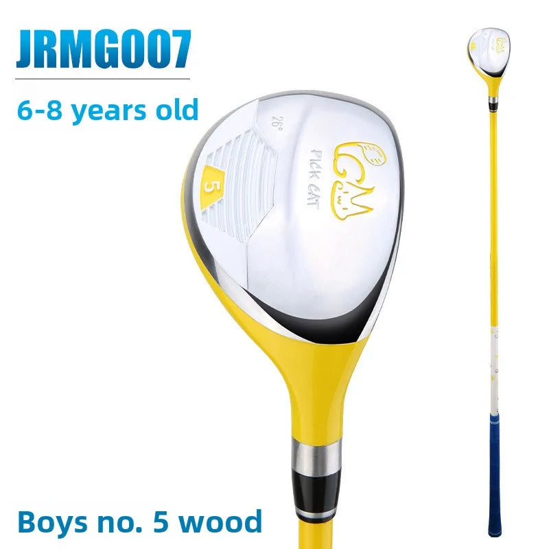 PGM Kids Golf Club Junior Wood Hybrid Club 312 Years Children Beginner Training Right Hand Golf Practice Club