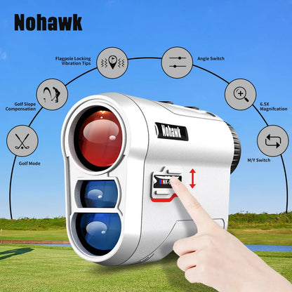 Multifunctional Golf Laser Rangefinder Telescope with Flag-Lock Slope Distance Meter for Hunting Construction Monocular