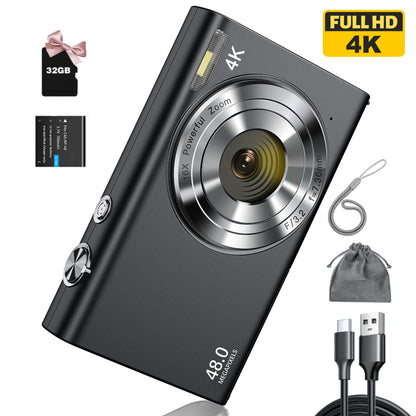 4K Digital Camera, Auto Focus, UHD Video Blogging Camera