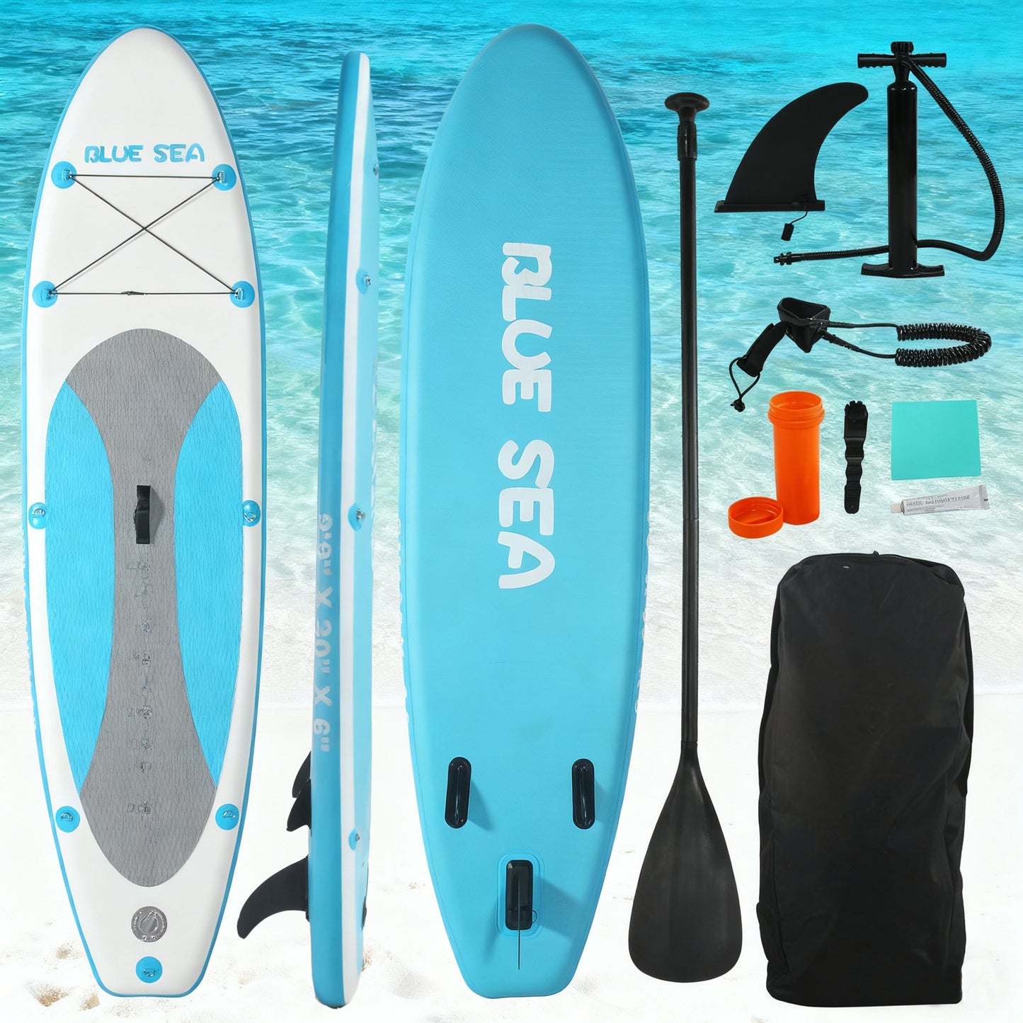 Inflatable Stand Up Paddle Board (SUP) | Versatile Yoga Paddle Board | Premium Accessories Included | For All Adult Skill Levels
