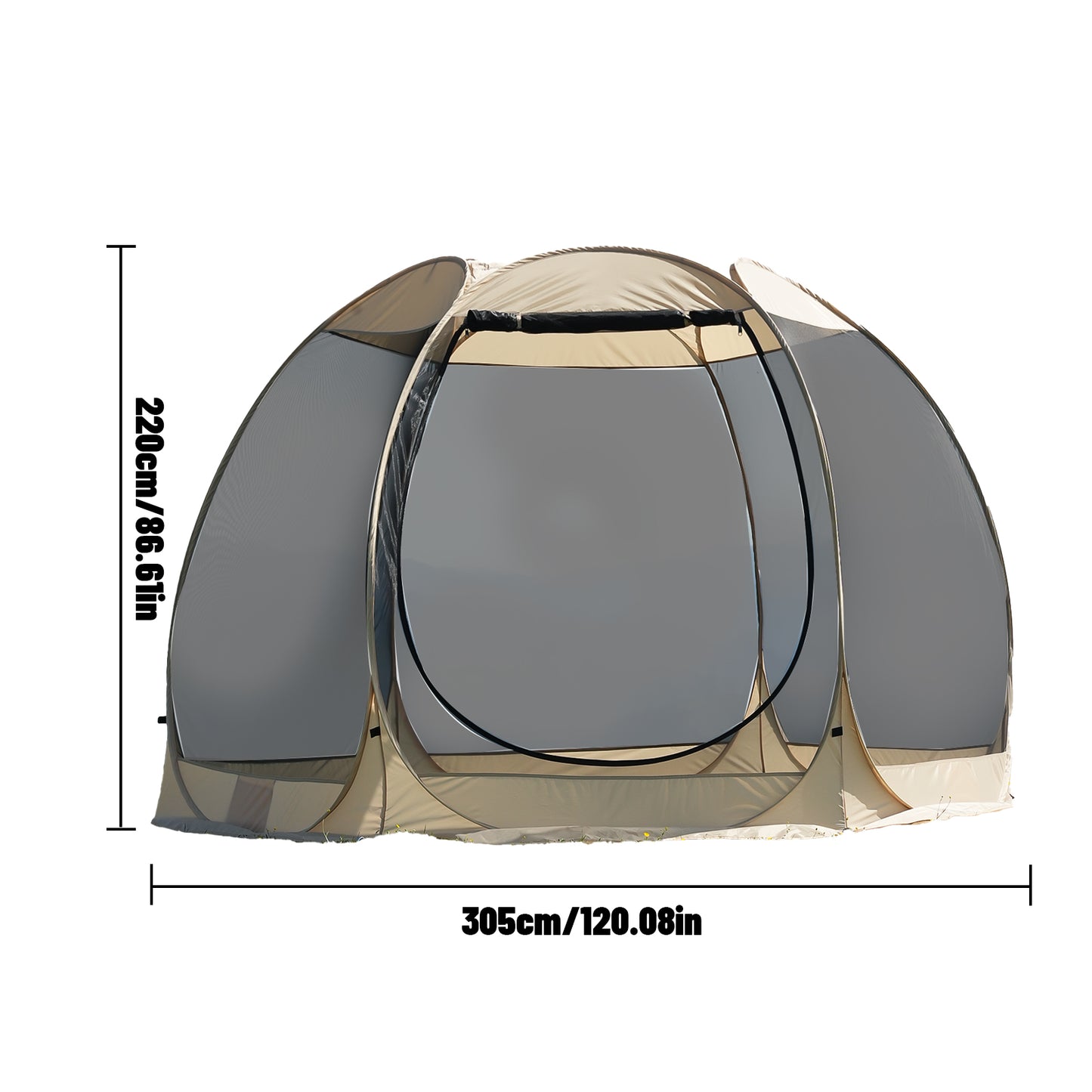 5-8 PERSON TENT | Portable Screen House Tent with Mosquito Net | Camping Backyard Patio & Protection Outdoor Shelter | Suitable for Family