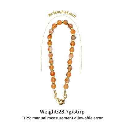 Bohemian Style Handmade Natural Gemstone Rough Stone Mobile Phone Chain Bead Phone Lanyard Fashion Phone Hand Rope Wrist Pendant
