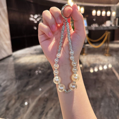 Luxury Pearl Crystal Bead Rhinestone Lanyard | Universal Anti-Lost Key Chain