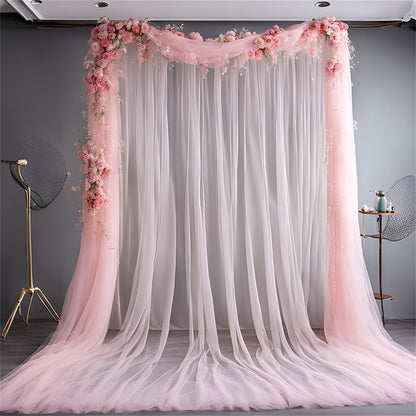 1/2/3/5/10M Wedding Tulle Sheer Backdrop Curtains | Birthday/Spring Party Photography Decor