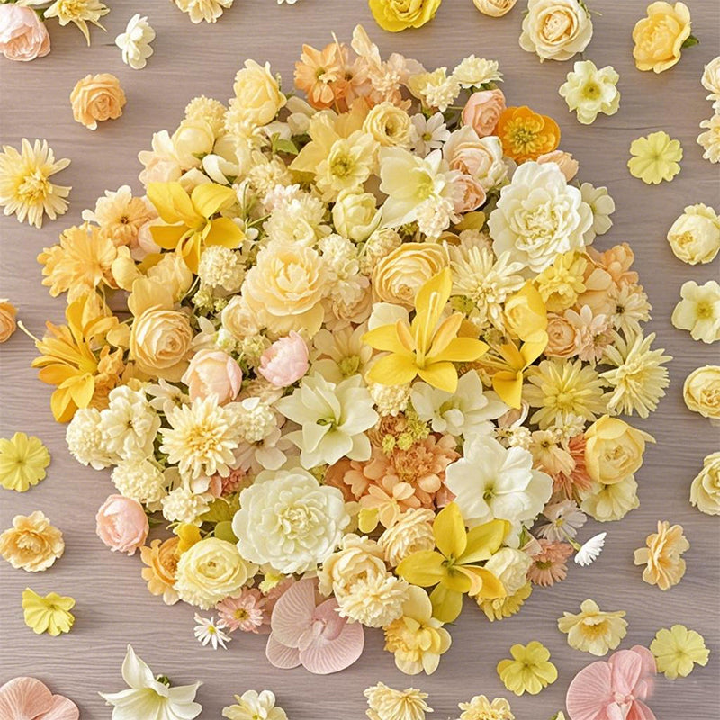 20/50Pcs Pink Artificial Flower Head MSini Silk Artificial Rose Daisy Flower Craft Supplies Wedding Party Wreath Home Decoration