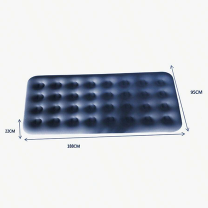 Single/Double Inflatable Air Mattress | Air Bed With Built-In Electric Pump | Camping Airbed | Integrated Pillow & Storage Bag