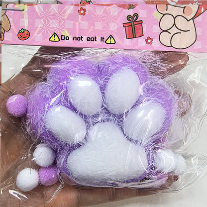 Cute Cat Paw Squishy Toy | Soft Squeeze Stress Relief Toy | Sticky Decompression Gift
